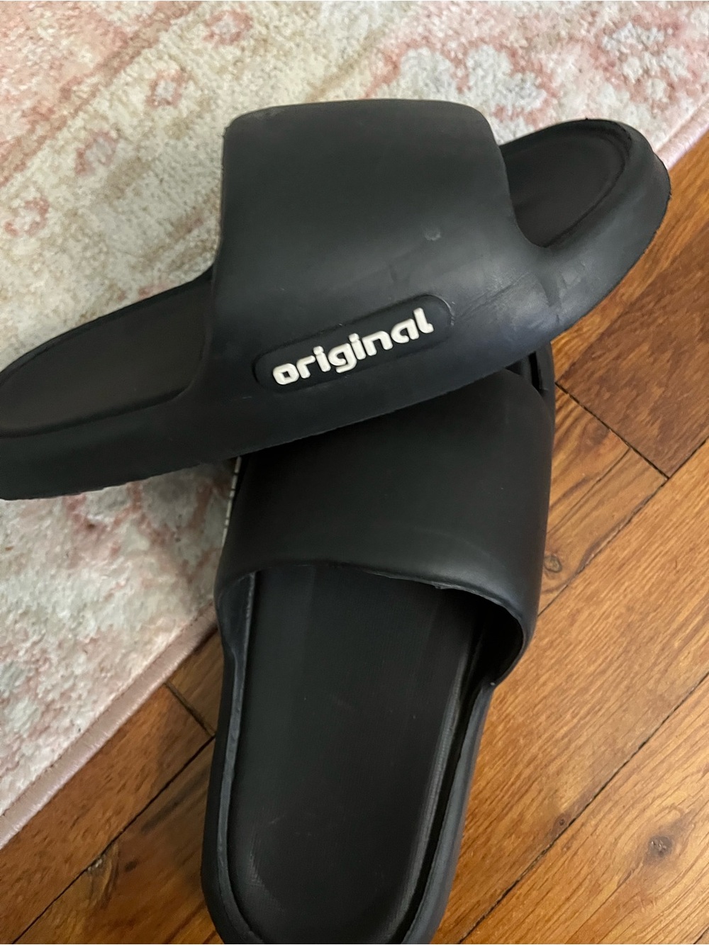 Black Men's Slide Sandals